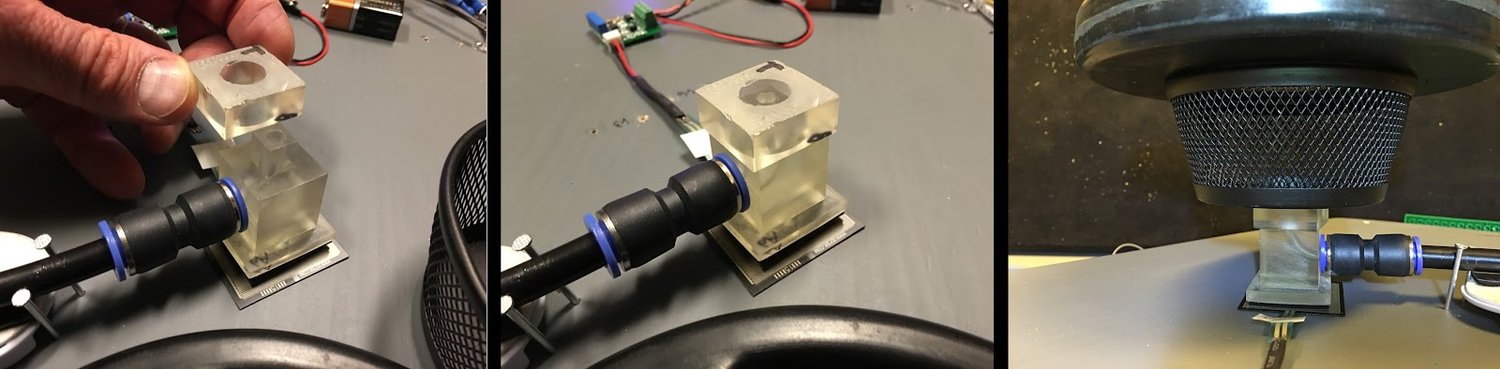 Test masses for calibration,&nbsp;nozzle v6. Greatly improved stability &amp; repeatability.